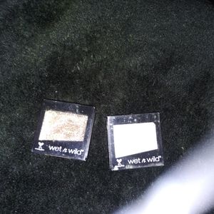 Wet and wild. Glittery make-up